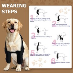 Adjustable Dog Elbow Brace Protector Pads – Front Leg Support for Arthritis, Tor
