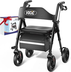 Walkers for Seniors, Z21 Rollator Walker with Seat Supports 350lb, 8″ Big Wheels