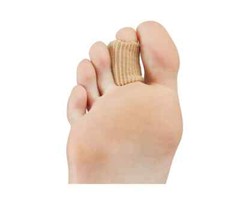 Natra Cure Gel Toe Spreader With Ribbed Fabric POLYGEL M Pair
