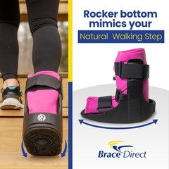 Womens Short Air Walker Boot in Pink – CAM Boot for Ankle and Foot Injuries