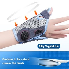 BOA Dial Thumb Wrist Brace Steel Splint for Carpal Tunnel Tenosynovitis Relief