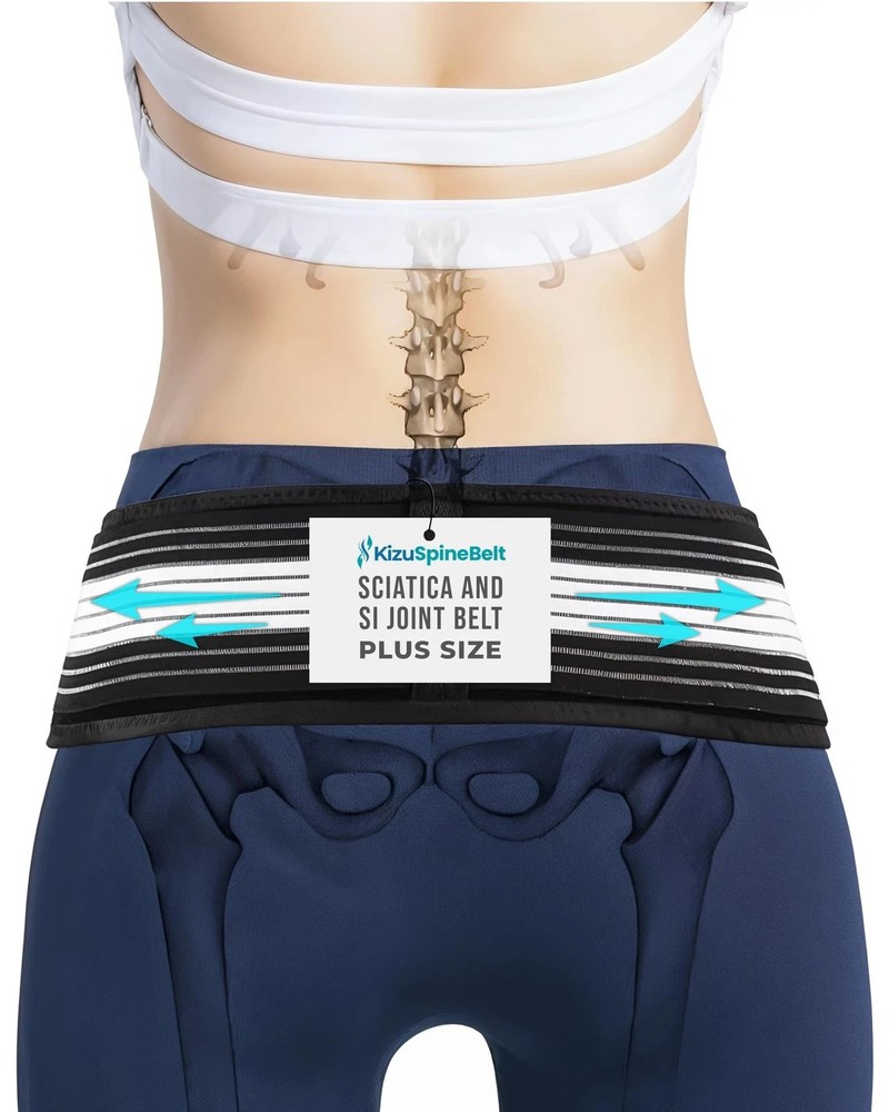 Kizu Relief Belt Sciatica Pain Devices Plus (Hip Size 47-56 Inches)
