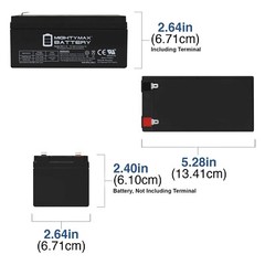 Batteries and Charger Combo for Bruno Elan SRE-3000 3050 replace OEM-2401(B)