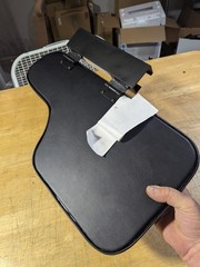 Wheelchair Half Lap Tray Black Padded Vinyl Flip-Up Hardware RIGHT SIDE, NEW