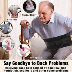 Back Braces for Lower Back Pain Relief with 6 Stays Breathable Back Support Belt