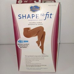 Dr. Comfort Microfiber Medical Pantyhose Women D Black 20-30mmHg Compression New