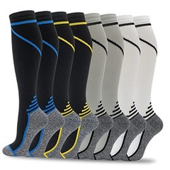 8 Pairs Compression Small-Medium 00-8 pairs-blue/yellow/grey/white line-NEW