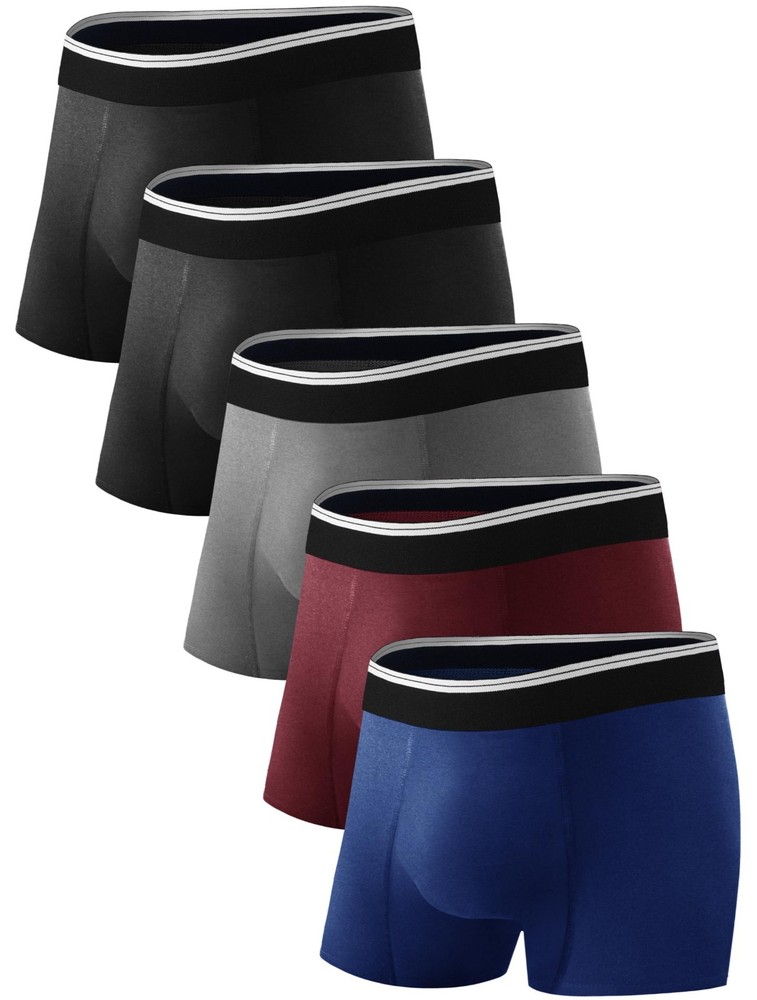 TIICHOO Men Incontinence Underwear Washable Fecal Incontinence Boxer Briefs SZ L