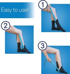 Compression Stocking Or Sock Aid For Removing Socks Or Light To Medium Compr