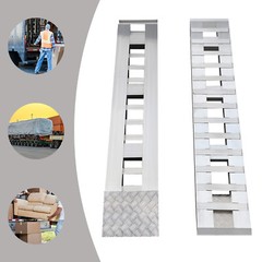 2pcs Aluminum Trailer Ramps Loading Ramps Truck Car Auto Trailer Ramps