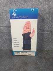 Med Spec Wrist Black Suede Lacer Wrist Support Size Medium Right