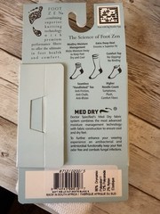Foot Zen Anti Microbial Ankle Socks White Size Small
