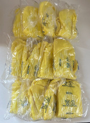 LOT 12 Pair NOVAPLUS MEDICAL NON-SLIP HOSPITAL SLIPPERS SOCKS MEDIUM YELLOW