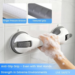 2 Pack Grab Bars for Shower Handle, Elderly Assistance Products, Seniors Removab