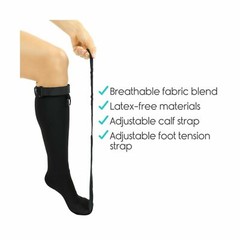 Vive Plantar Fasciitis Stretch Sock – Non Slip Calf Relief. PAIN RELIEF!! LARGE