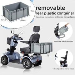 All Terrain Heavy Duty Mobility Scooter for Seniors 500W 48V/20Ah 330lb 31 miles