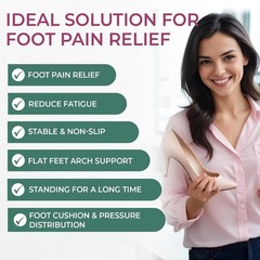 Arch Support Inserts Flat Feet – 8-Pair Gel Arch Support Insoles for Plantar …