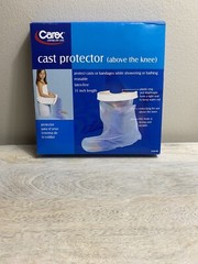 Carex Durable Reusable Latex-Free Plastic Cast Protector (Above The Knee) 31 in
