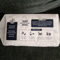 NorthShore MegaMax Adult Diapers Medium (32-44) White Tab Briefs 10 Count