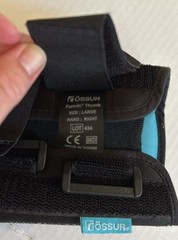 Ossur Formfit Thumb Spica Large Right Brand New Free Shipping