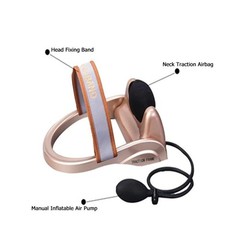 Inflatable Neck Traction Cervical Posture Stretching Device Air Pump Spine Verte
