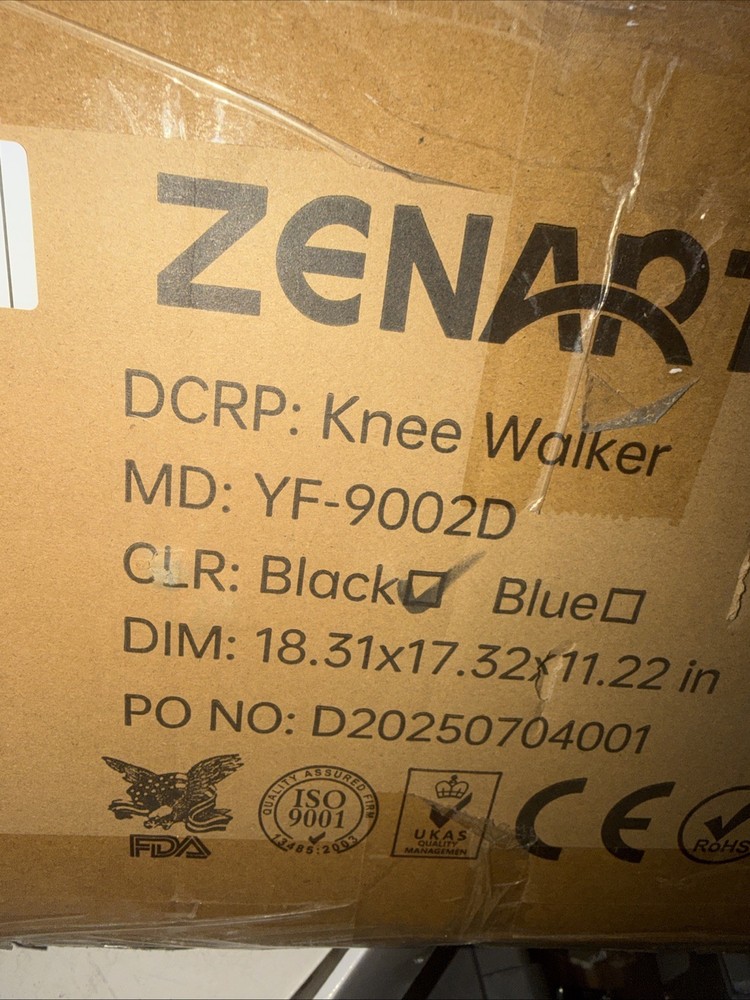 Zenart Knee Walker 9002D Black 2113K