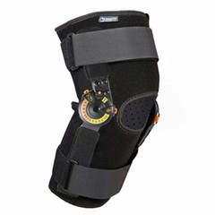 Hinged ROM Knee Brace with Side Stabilizers & Locking Dials Post Op Knee Immo…