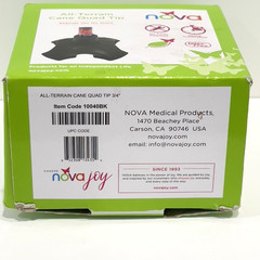 NOVA All-Terrain Cane Quad Tip Model 10040BK 3/4“ , 4.25“ x 4.25“ Latex Free
