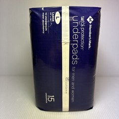 Member’s Mark Total Protection UNDERPADS – 15 Count, Large L 23″ x 36″ ~ NEW