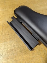 Wheelchair Half Lap Tray Black Padded Vinyl Flip-Up Hardware RIGHT SIDE, NEW