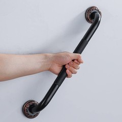 24inch Grab Bar Featuring Antislip Handrail Solid Brass Oil Rubbed Bronze Heavyd
