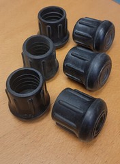Reinforced 1-1/4“ Heavy Duty Rubber Tip for Canes/Crutches/Walkers/Chairs Etc.