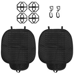 Breathable Cooling Anti Slip Car Seat Protector Cushion Black Ice Silk Car