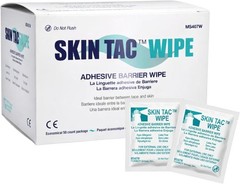 50 Count Skin-Tac Barrier Wipes – Non-Allergenic, Clear Adhesive for Face & Body