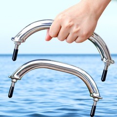 2X Stainless Steel 8-1/4 inch Grab Handle Handrail for Truck RV Boat Kitchen