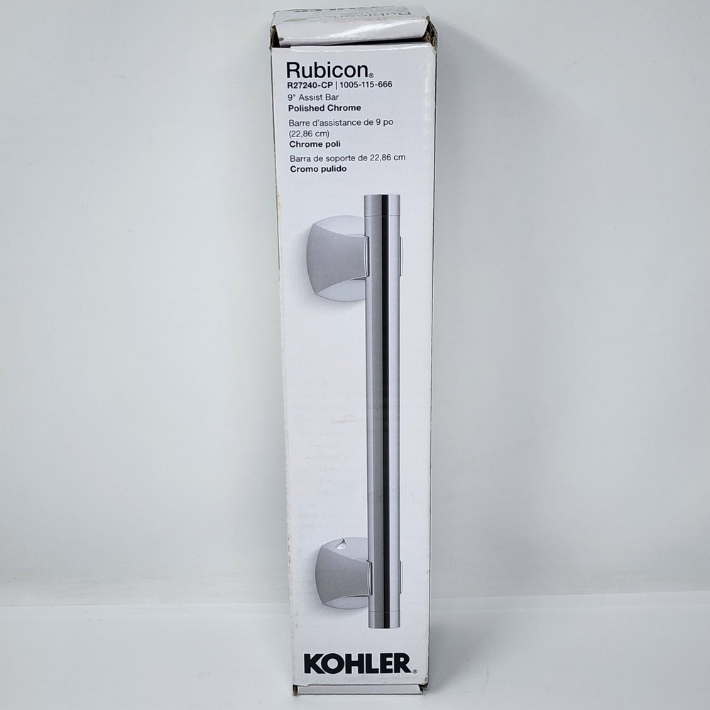 KOHLER Rubicon 9 in. Assist Grab Bar in Polished Chrome K-R27240-CP