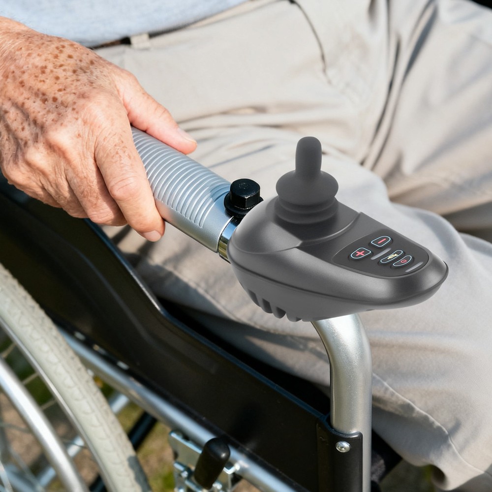 Waterproof Instruction Joystick Electric Power 4 Keys Wheelchair Controller New