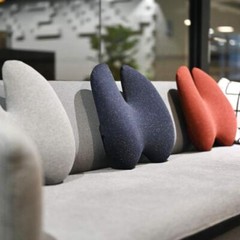 Cushion Lab Extra-Dense Lumbar Pillow – Charcoal/Gray