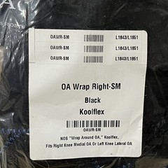 New Options Sports OA WrapAround Hinged Knee Brace Koolflex Right Small