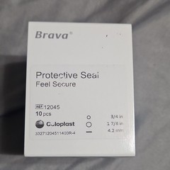 Coloplast Brava Protective Seal Barrier Ring 10pcs MPN 12045 3/4in 1 7/8in 4.2mm