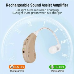 Jinghao Hearing Aids for Seniors: Rechargeable BTE Noise Cancelling Amplifier, P