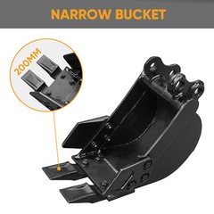 8″ 200mm Narrow Bucket Trenching Bucket for 0.8-2 Ton Mini Excavator Attachment