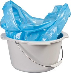 Carex Commode Liners Holds 2 Quarts Liquid, 6 Packs of 7 ea, 42 Count