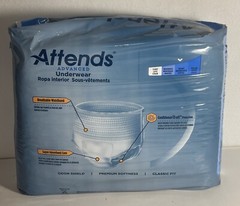 Attends Advanced Disposable Underwear Large APP0730 Heavy 18 Count NEW