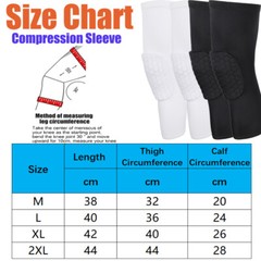 Leg Sleeves Extended Compression Support Knee Brace Basketball Pads Pain Guard