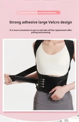 Shoulder and back posture correction with camel straps, adult body shape