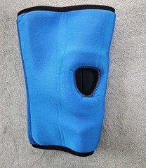 Unisex Black Knee Guard Support Brace Stabilizer w Hook & Loop Straps Unbranded