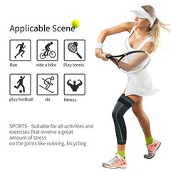 Leg Support Brace With Strap Thigh High Compression Sleeve Socks Pain Relief
