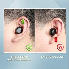 Hearing Aids Amplifier ITE Hearing Assist Rechargeable One Pairs for Elderly