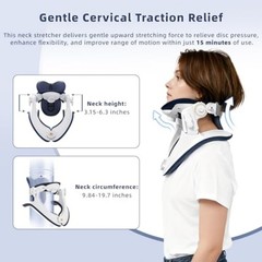 Cervical Traction Device, Lightweight & Adjustable Neck Stretcher for Neck Suppo